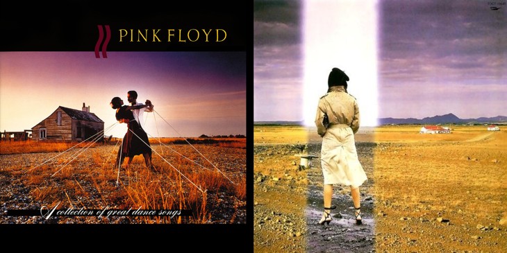 ピンク・フロイドのベスト盤「時空の舞踏」ジャケットとタイトルの裏に