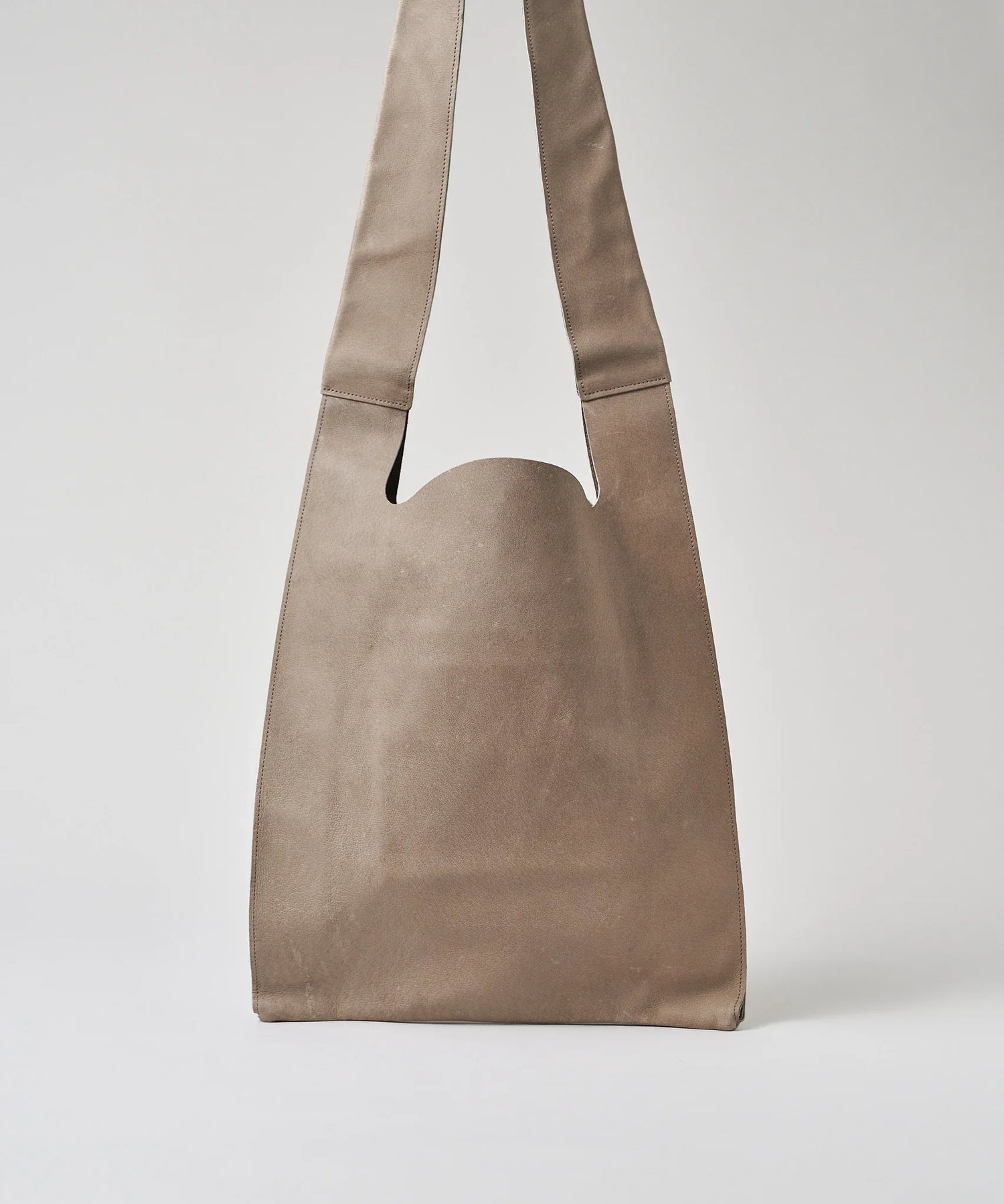 軽くて柔らかい豚革ショルダーバッグ - シンプルなレジ袋スタイル – REN