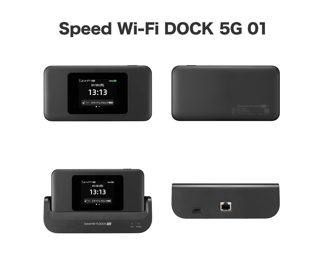 実機レビュー】WiMAX Speed Wi-Fi DOCK 5G 01（CPS 01）のスペック解説