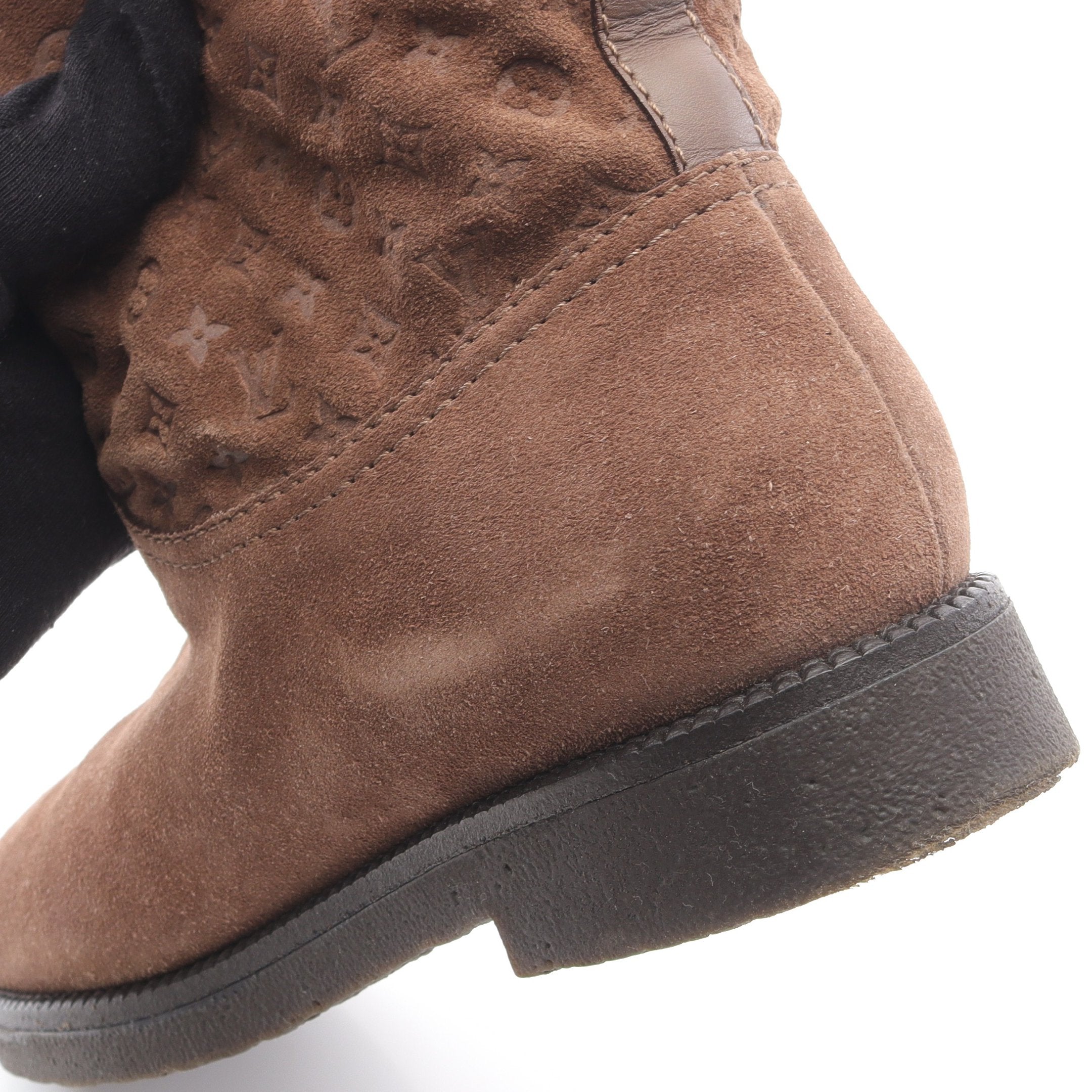 モノグラム ムートンブーツ ムートン ブラウン ルイヴィトン – RECLO