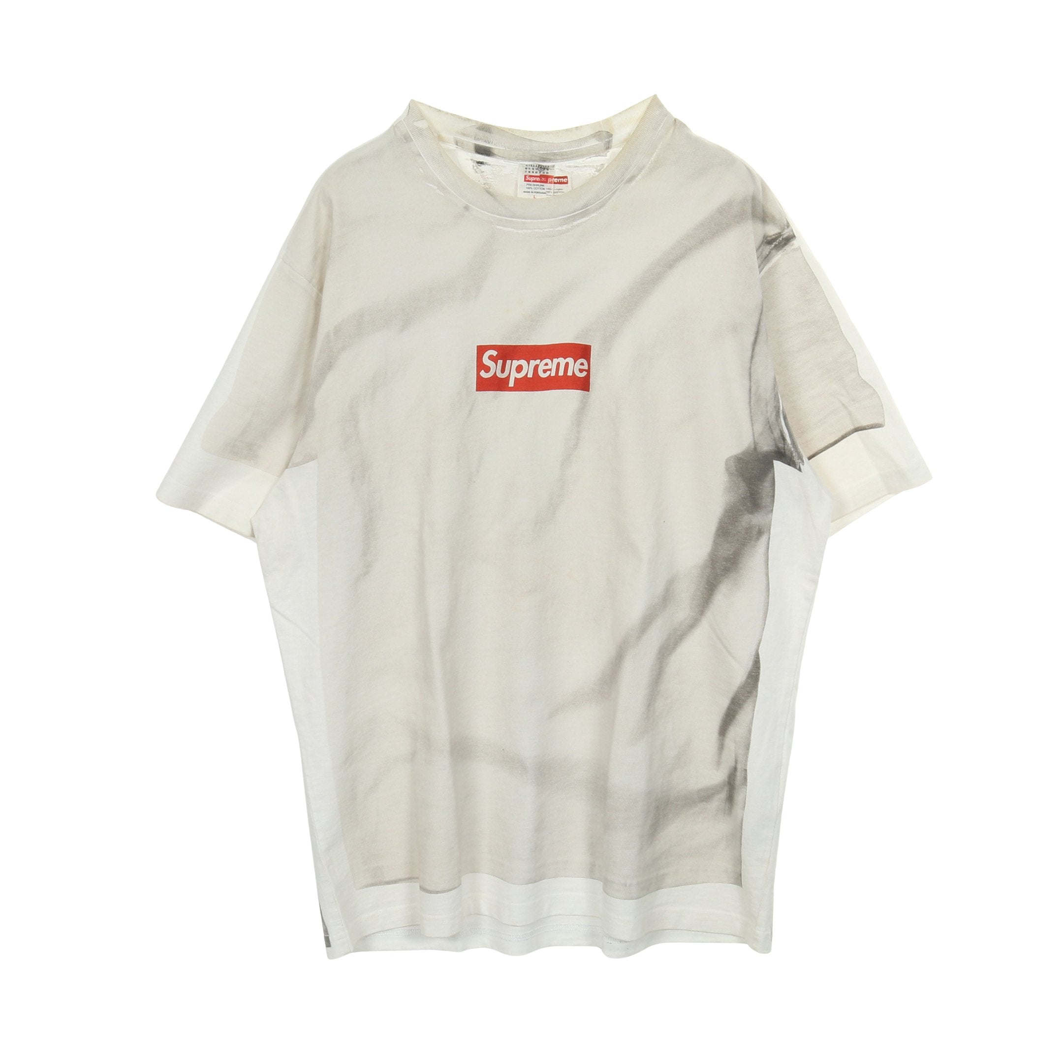 Supreme × MM6 MAISON MARGIELA Tシャツ コットン ホワイト ライト
