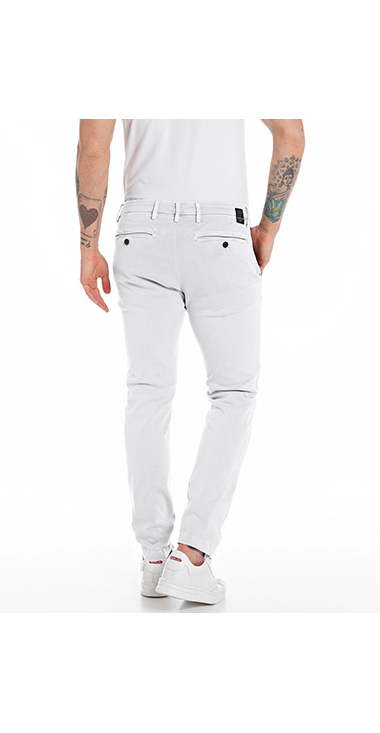 スリムフィットZEUMAR Hyper Chino X.Lite チノパンツ｜REPLAY