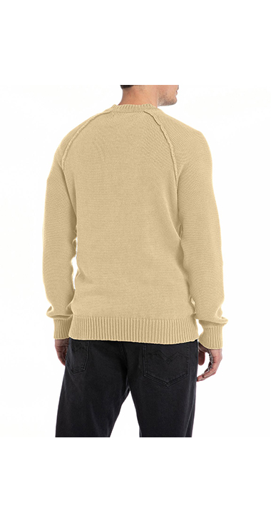 コットンウォッシュラグランスリーブセーター｜REPLAY リプレイ公式