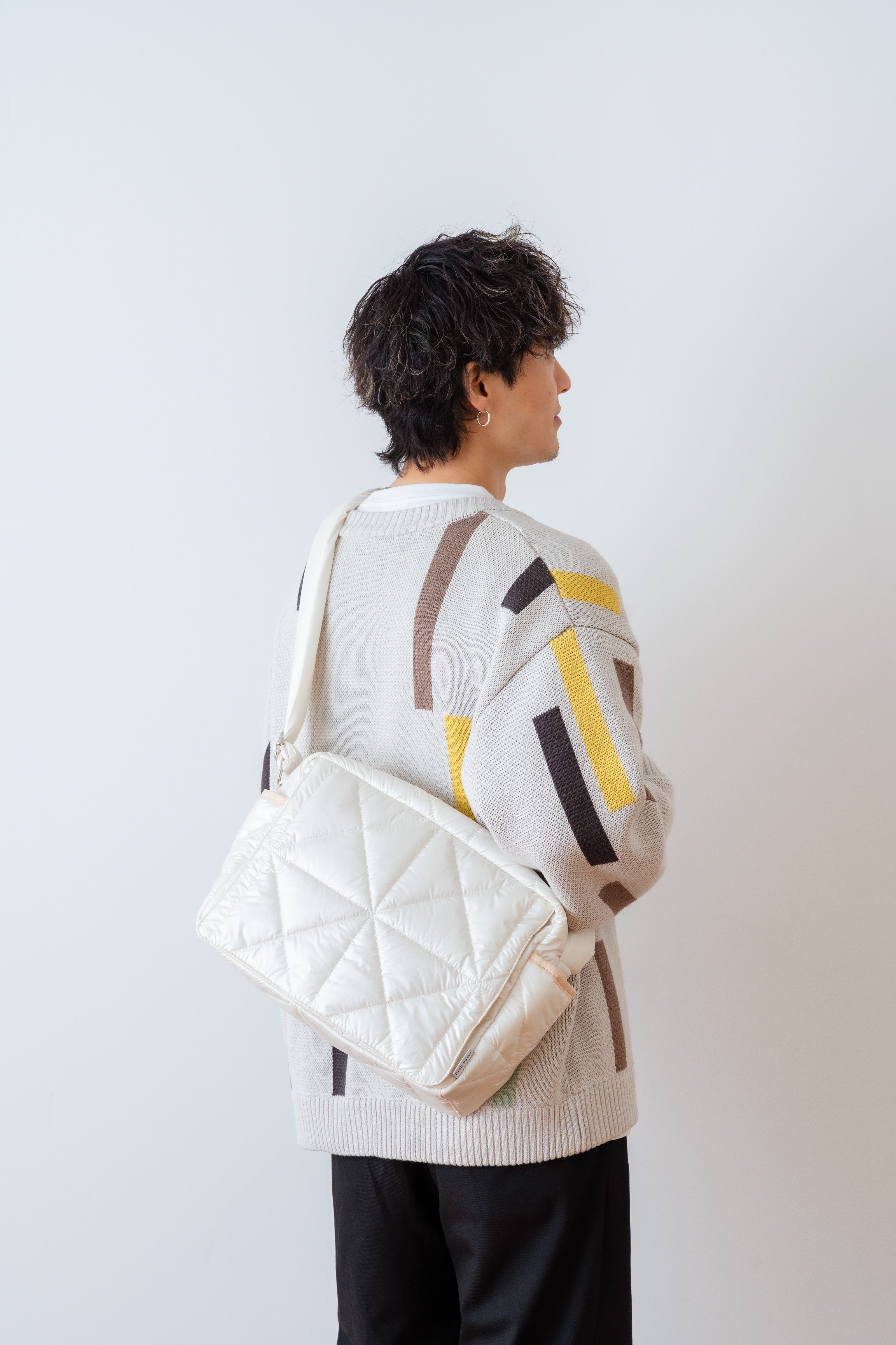 Cross quilt bag / Black – RICH RAISE