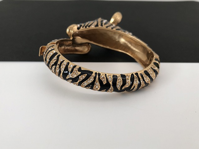 アニマル Zebra ゼブラ シマウマモチーフ バングル ブレスレット USA