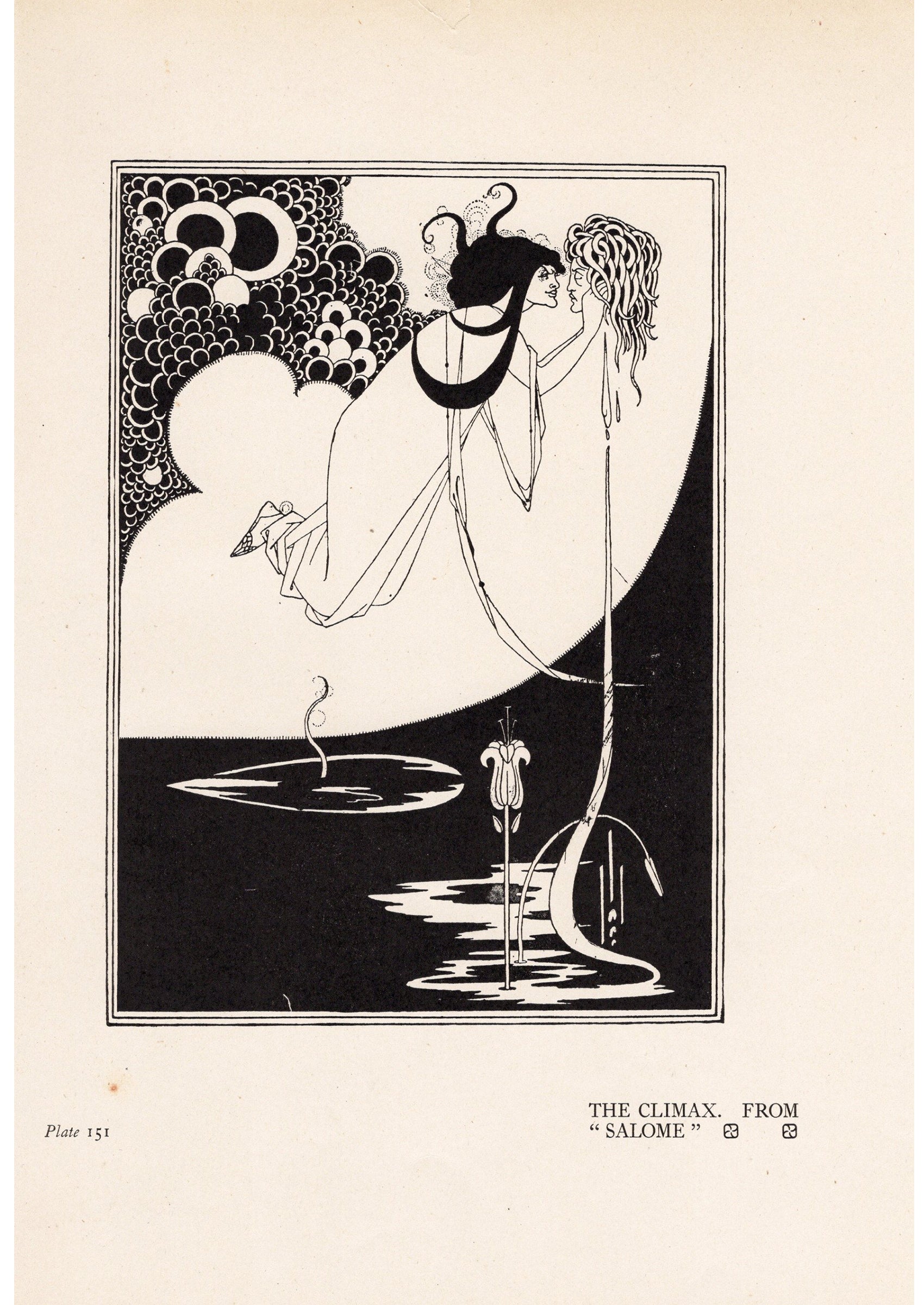 オーブリー・ビアズリー ≪クライマックス≫ 『サロメ』より1900年頃