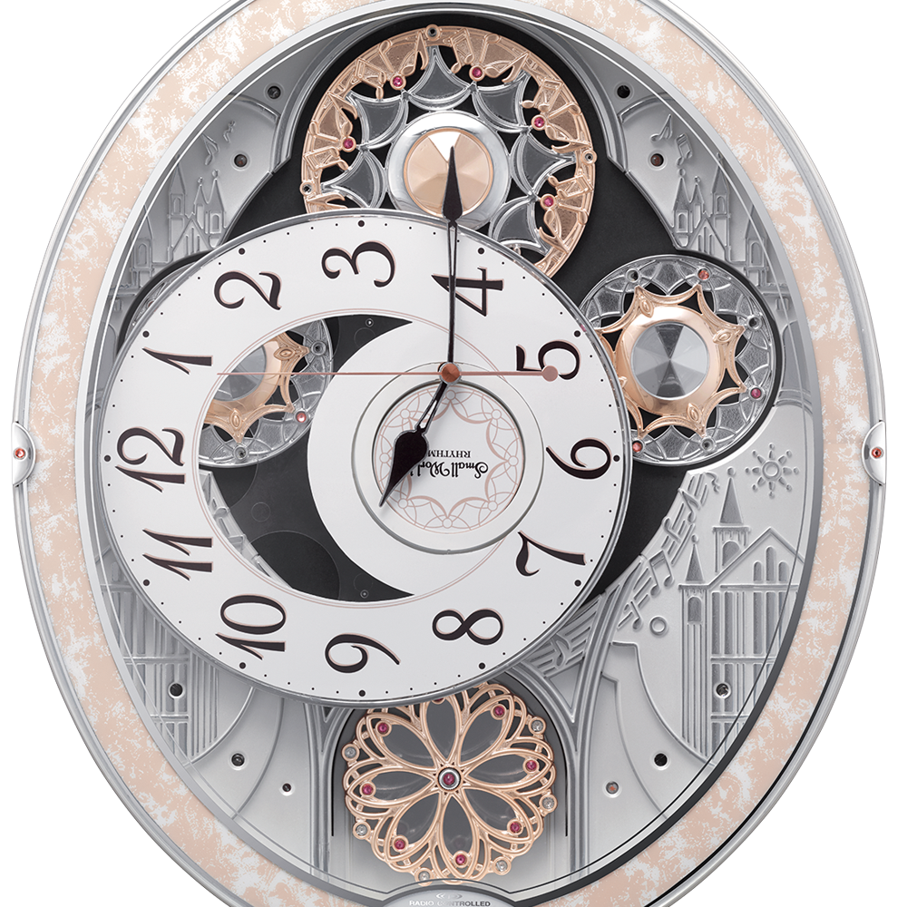 H8-153 新品 スモールワールド からくり電波時計 8MN407RH03 リズム