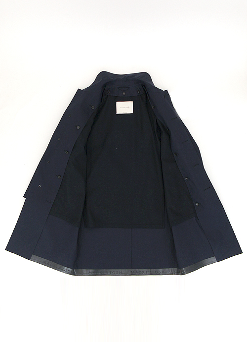 MACKINTOSH ステンカラーゴム引きコート ネイビー size42