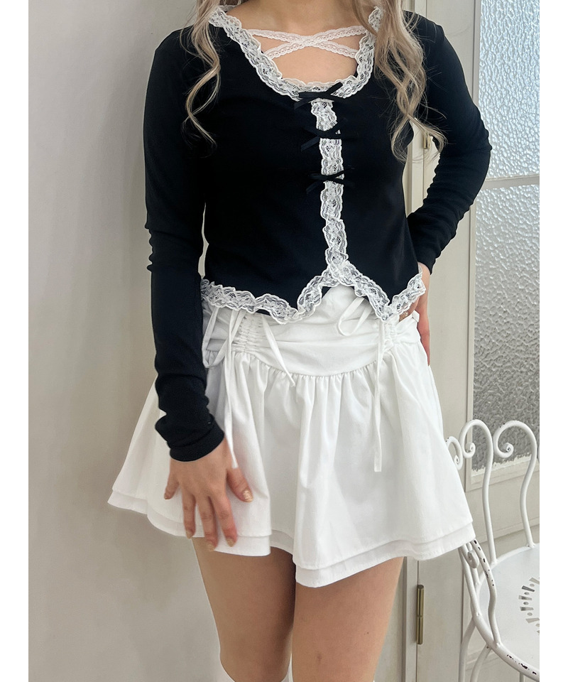 レースクロストップス｜MORE self LOVE モアセルフラブ 商品詳細