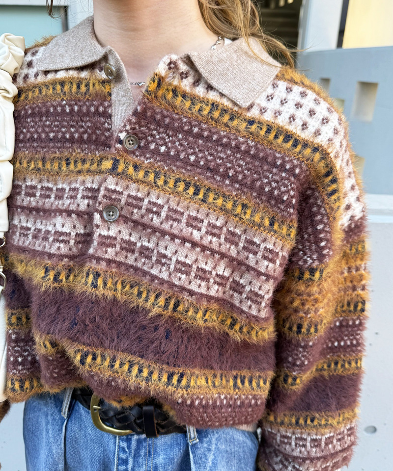 USEDジャガードニット｜DOUBLE NAME ダブルネーム 商品詳細