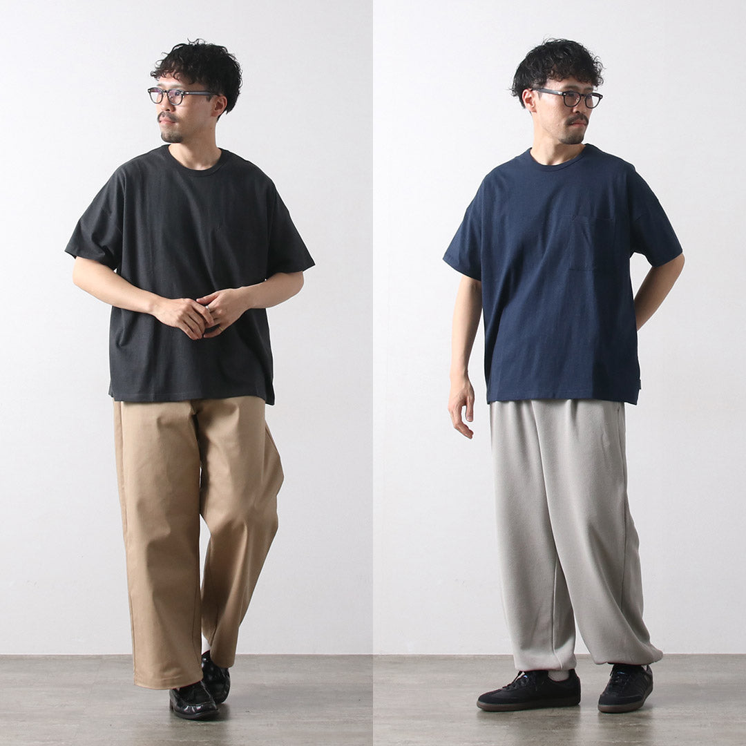 GOHEMP（ゴーヘンプ） ワイド ポケットTシャツ / 半袖 メンズ 無地