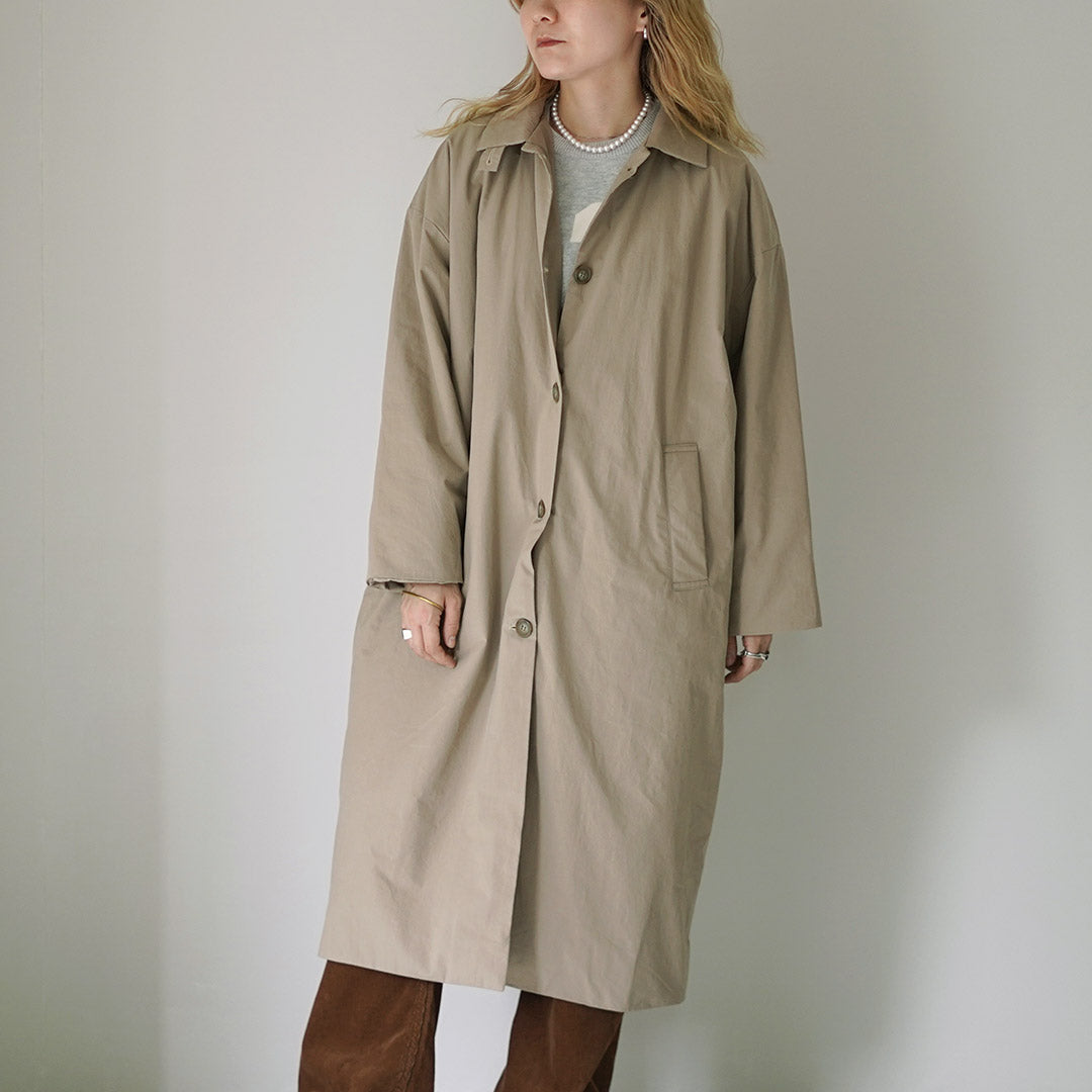 MAO MADE（マオメイド） ヴィンテージツイル ステンカラー ロング