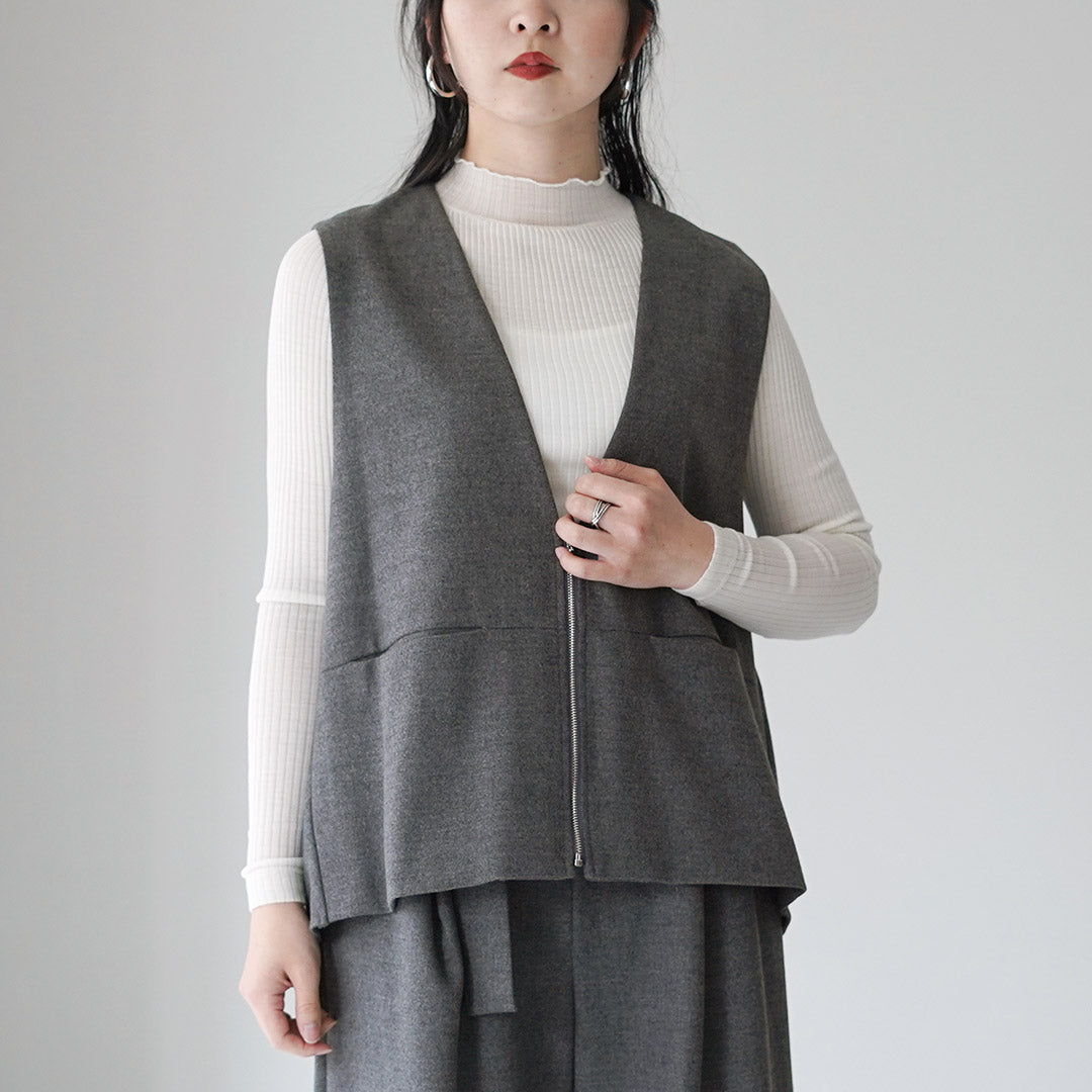 CYAN TOKYO（シアン トーキョー） フラノ ZIPフレアジレ / レディース