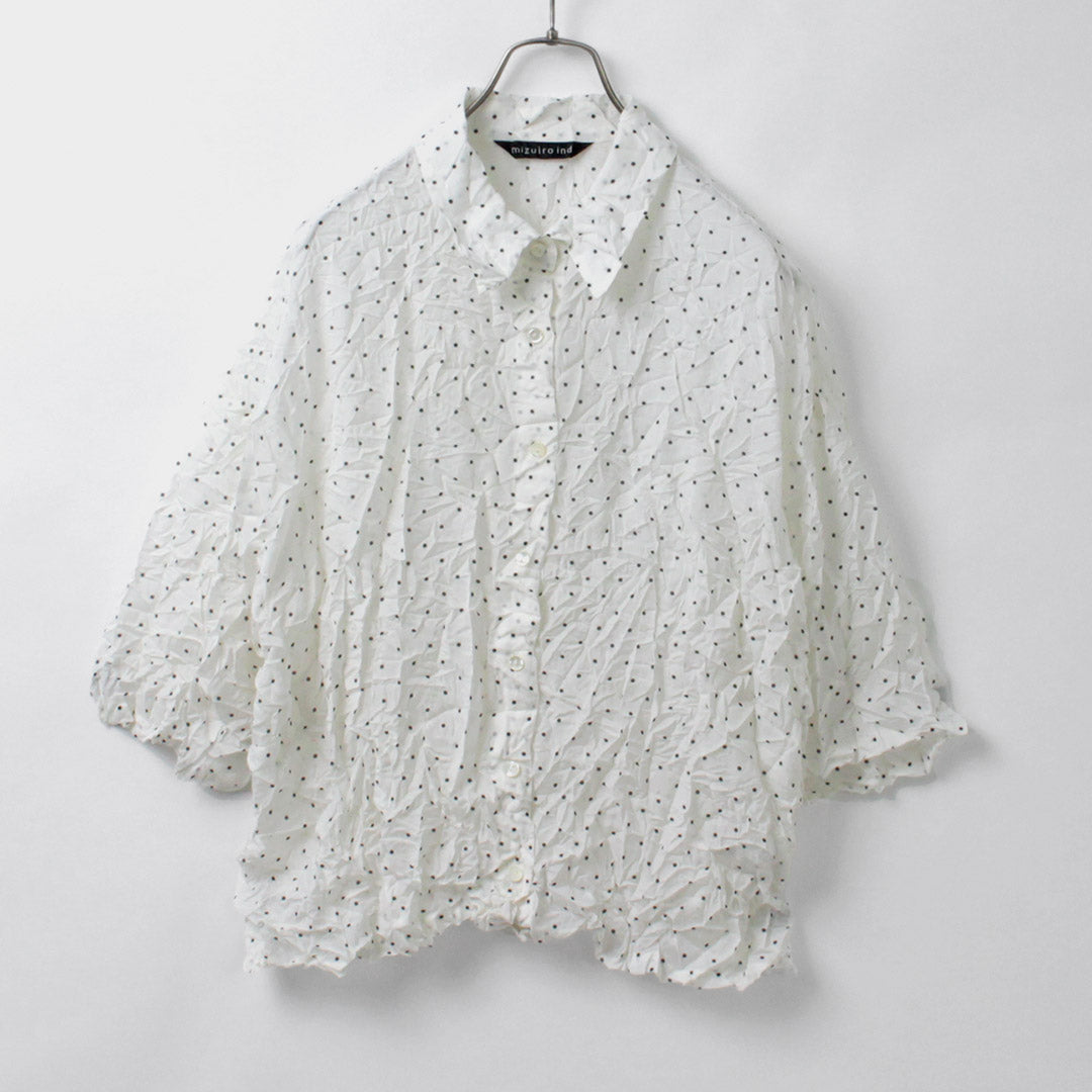 mizuiro ind（ミズイロインド） ドット プリント キャッチ ワッシャー