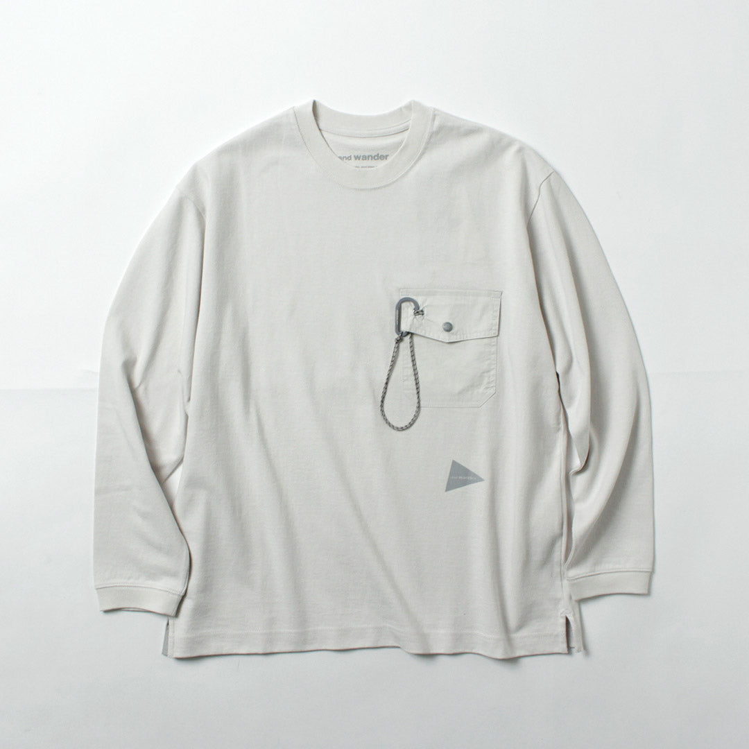 AND WANDER（アンドワンダー） ヘビーコットン ポケット ロング