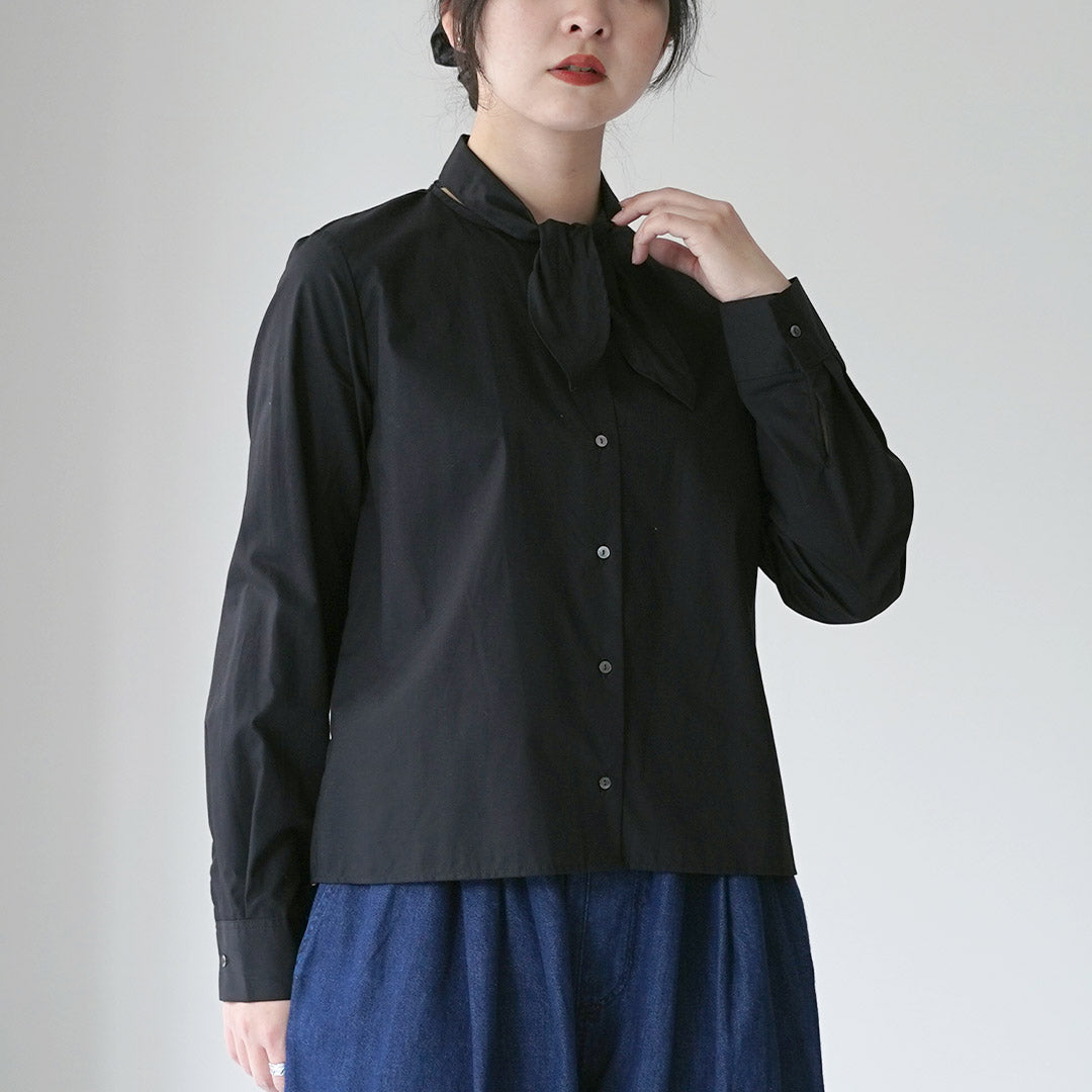 mizuiro ind（ミズイロインド） リボン タイ シャツ / レディース