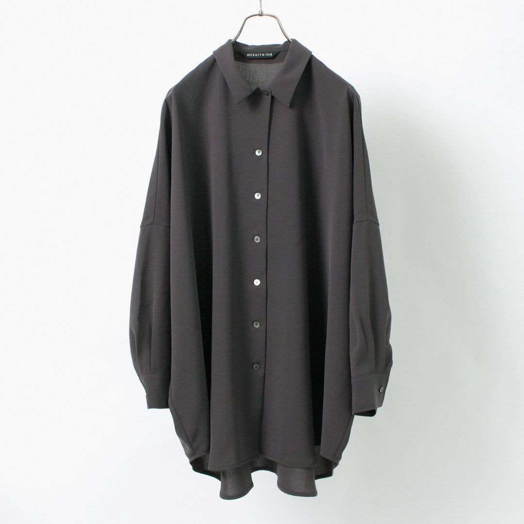 mizuiro ind（ミズイロインド） ワイドシャツ チュニック｜ROCOCO