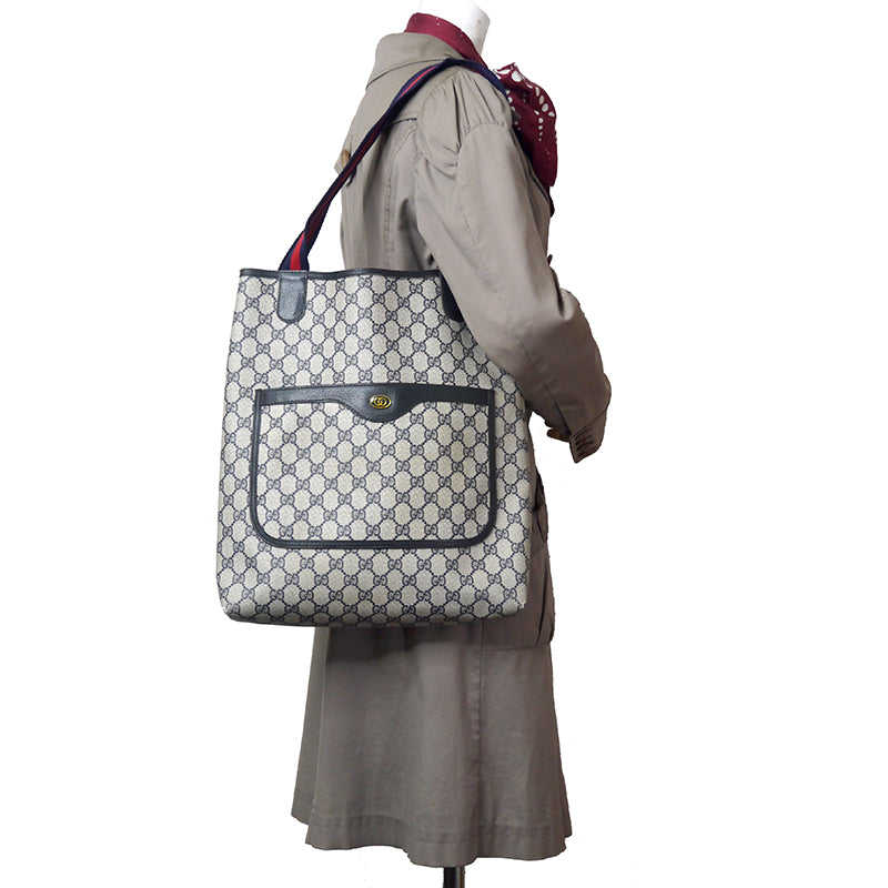 OLD Gucci 定番トートバッグ（青） – Vintage Shop Rococo