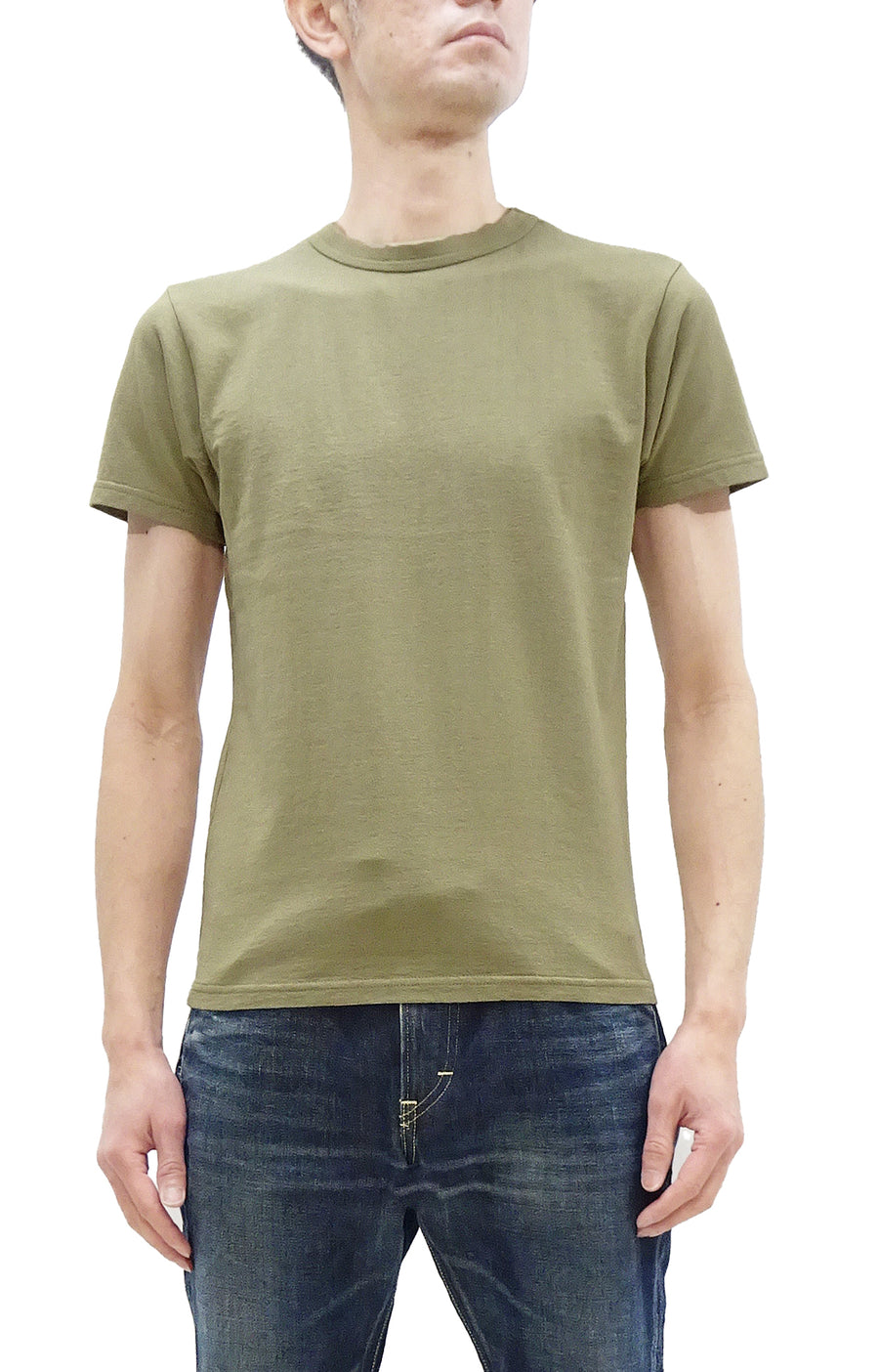 Samurai Jeans T-shirt Men's Plain Short Sleeve French Terry Fabric