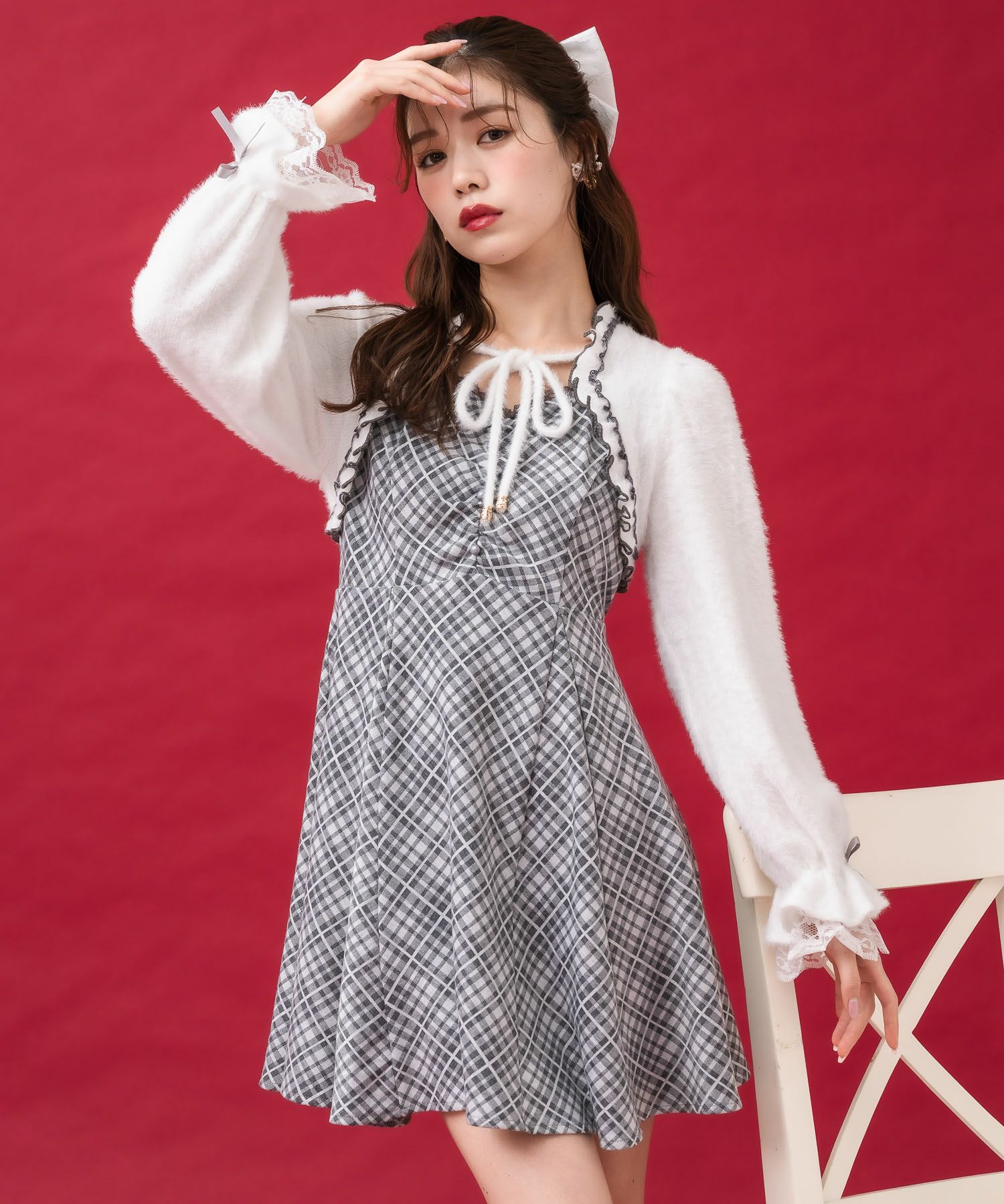 シャギーボレロドッキングワンピース | Rlab store