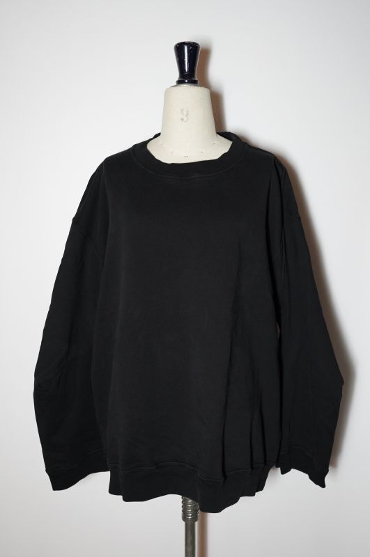 MARINA YEE MY Sweet1 - Large Sweatshirt（turned sleeves) col.Black