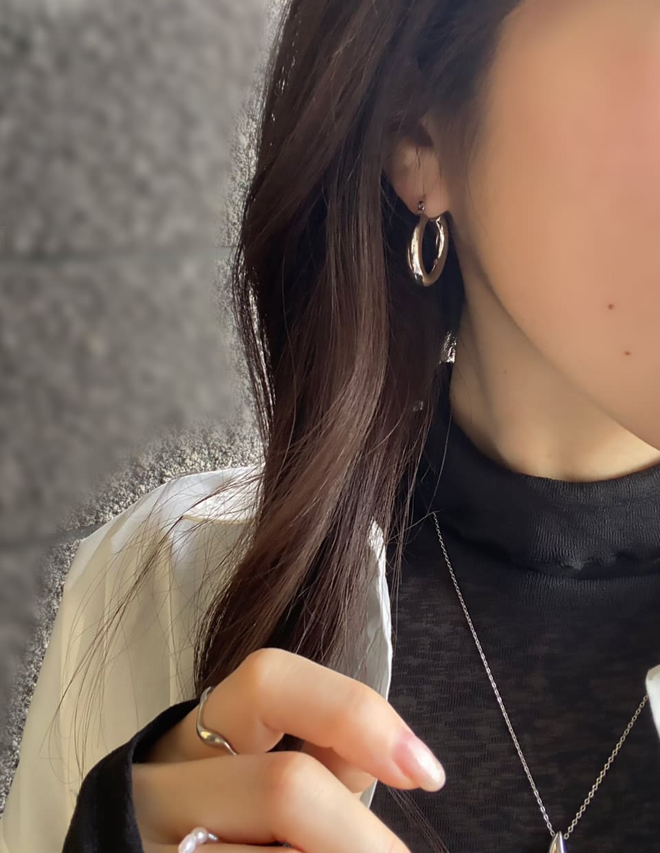 フープピアス SV925 – 金属アレルギー対応のアクセサリーブランド【Rolo】