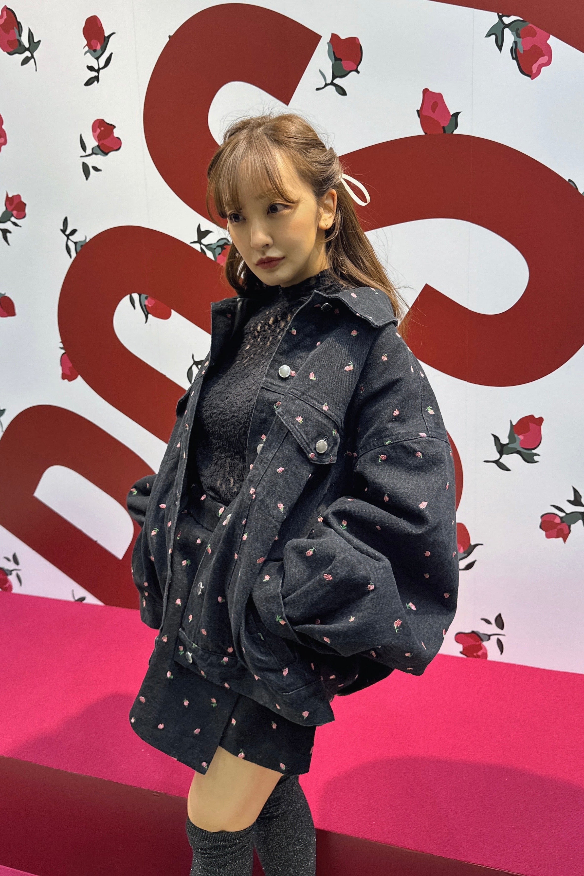 Embroidery Flower denim jacket – Rosy luce