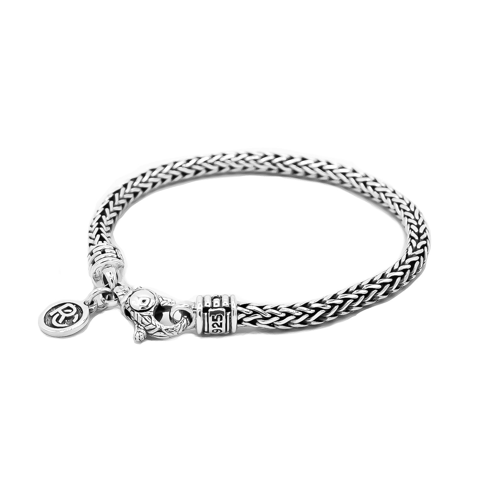 4mm Handcrafted Sterling Silver Vintage Weave Bracelet. – Ryan