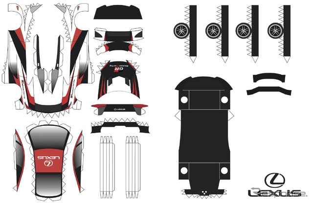 レクサス LFA、デビュー10周年を祝う…ペーパークラフトで 2枚目の写真