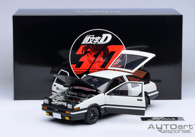 頭文字D』30周年記念、「ハチロク」最終仕様が18分の1ミニカーに…東京