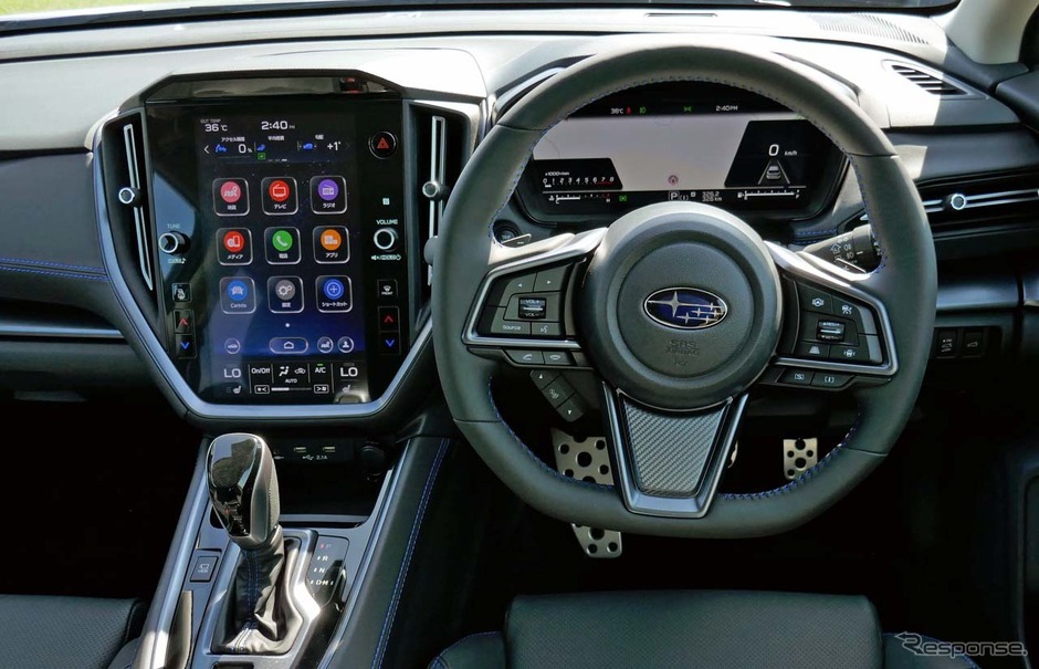スバル レヴォーグ 新型】インフォテイメント系はデンソー、地図データ