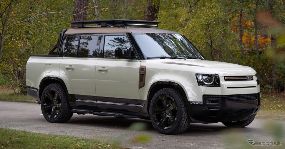 SUV『ディフェンダー』、世界初のピックアップトラックにカスタム…英