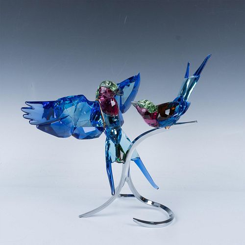 Swarovski Crystal Figurine, Lilac-Breasted Rollers sold at auction