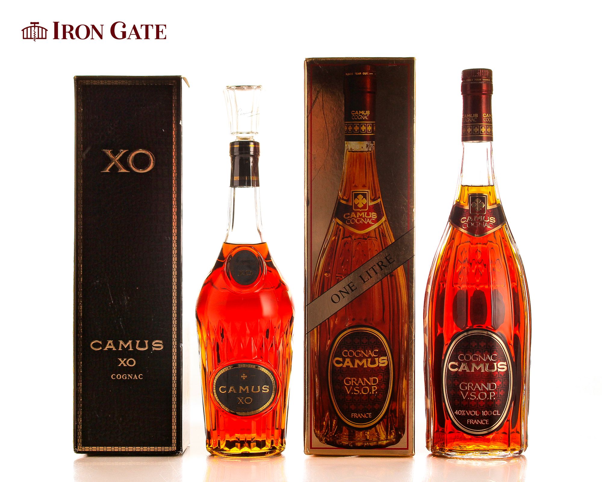 Camus Cognac Grand VSOP and XO - Mixed- 2 bottle(s) sold at
