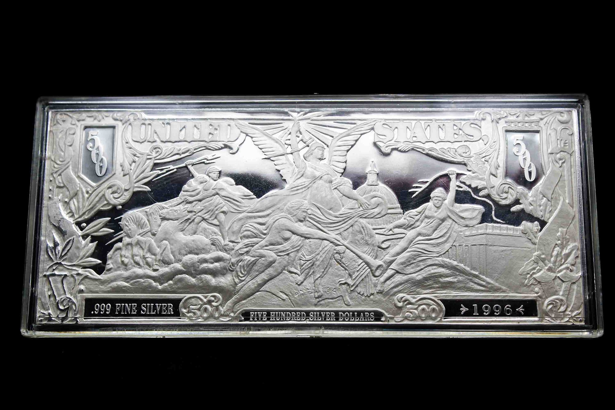 1996 Half Pound Proof $500. Silver Certificate sold at auction