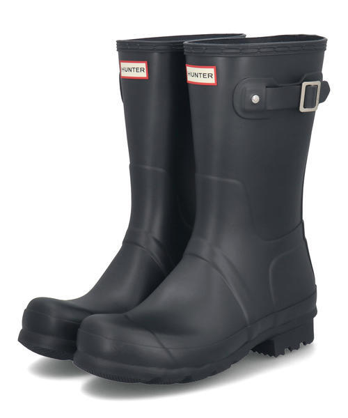 HUNTER ブラック レインシューズ25.5〜26.0 HUNTER ブラック レイン