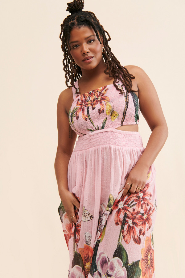 Floral Cut-Out Maxi Dress | Nuuly
