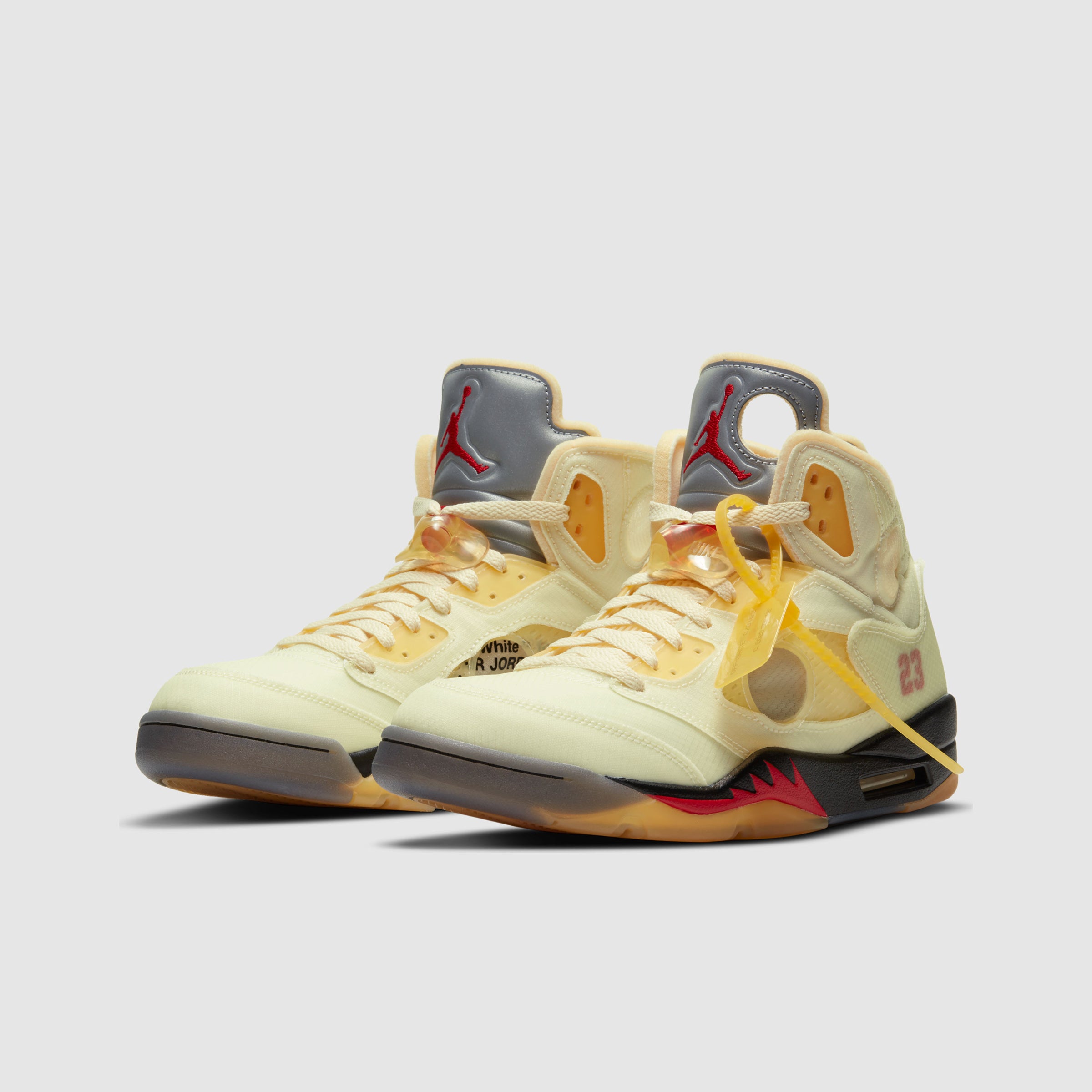 Air Jordan 5 Retro x Off-White Sail – Scalers Sneaks