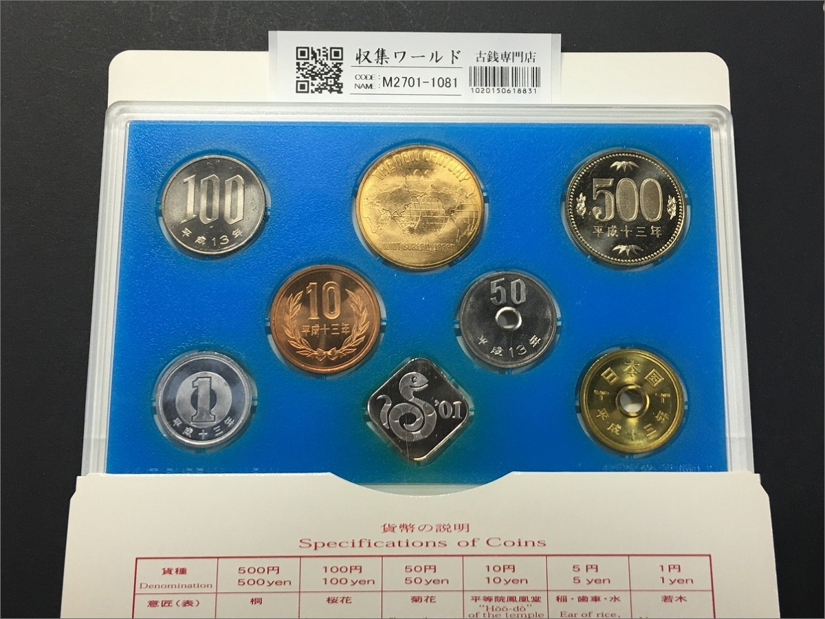 2001年桜の通り抜け記念/新世紀記念メダル入り 平成13年ミント貨幣