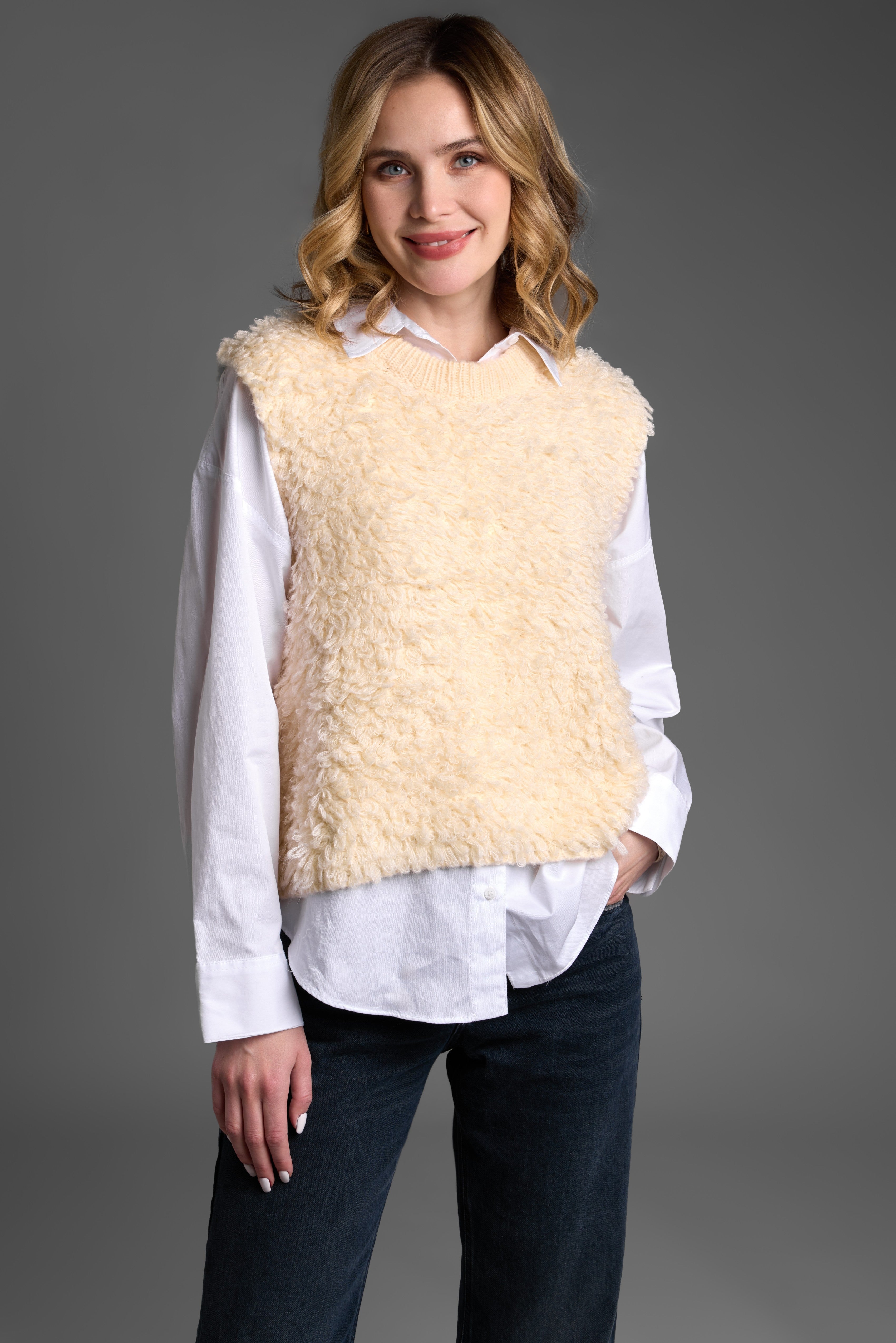 Looped Knit Sweater Vest – SAACHI