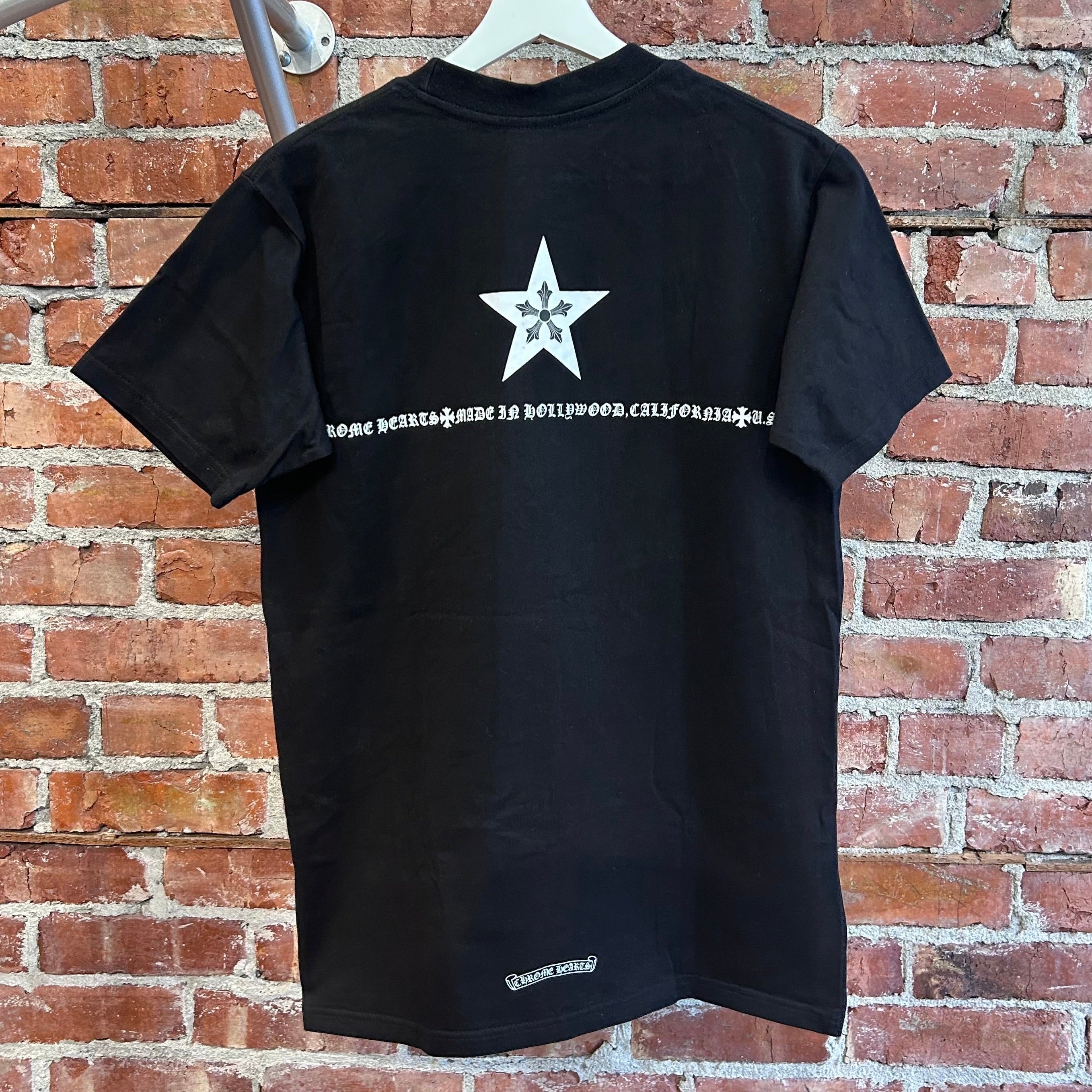 CHROME HEARTS VINTAGE STAR COLLAR TEE 'BLACK' – Sadō Room