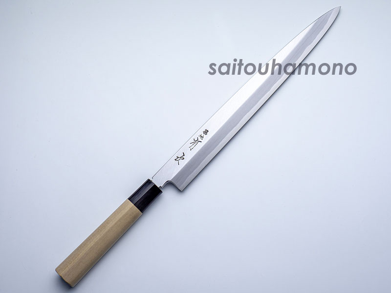 京都有次薄刃包丁上霞19.5cm 京都有次薄刃包丁上霞19.5cm 6．5寸 出刃