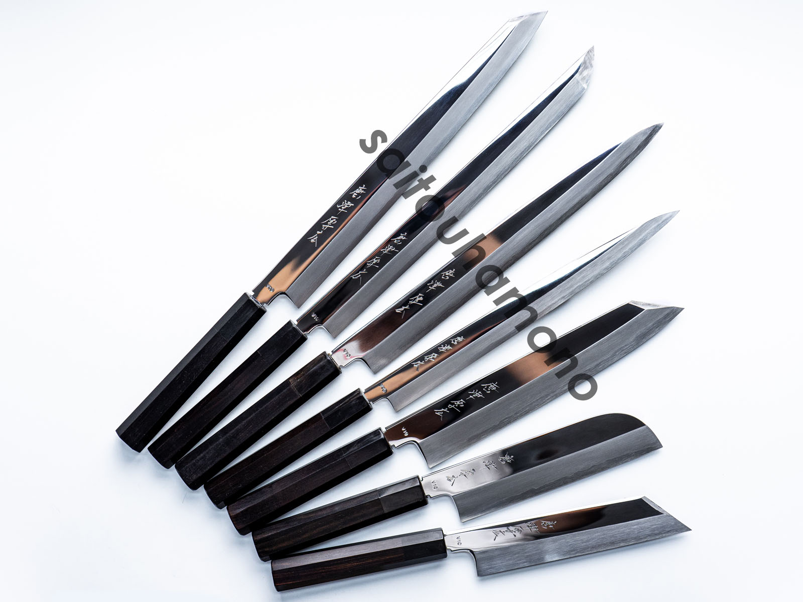 尺 先丸 柳刃 包丁 和包丁 V金10号 本焼 黒檀黒