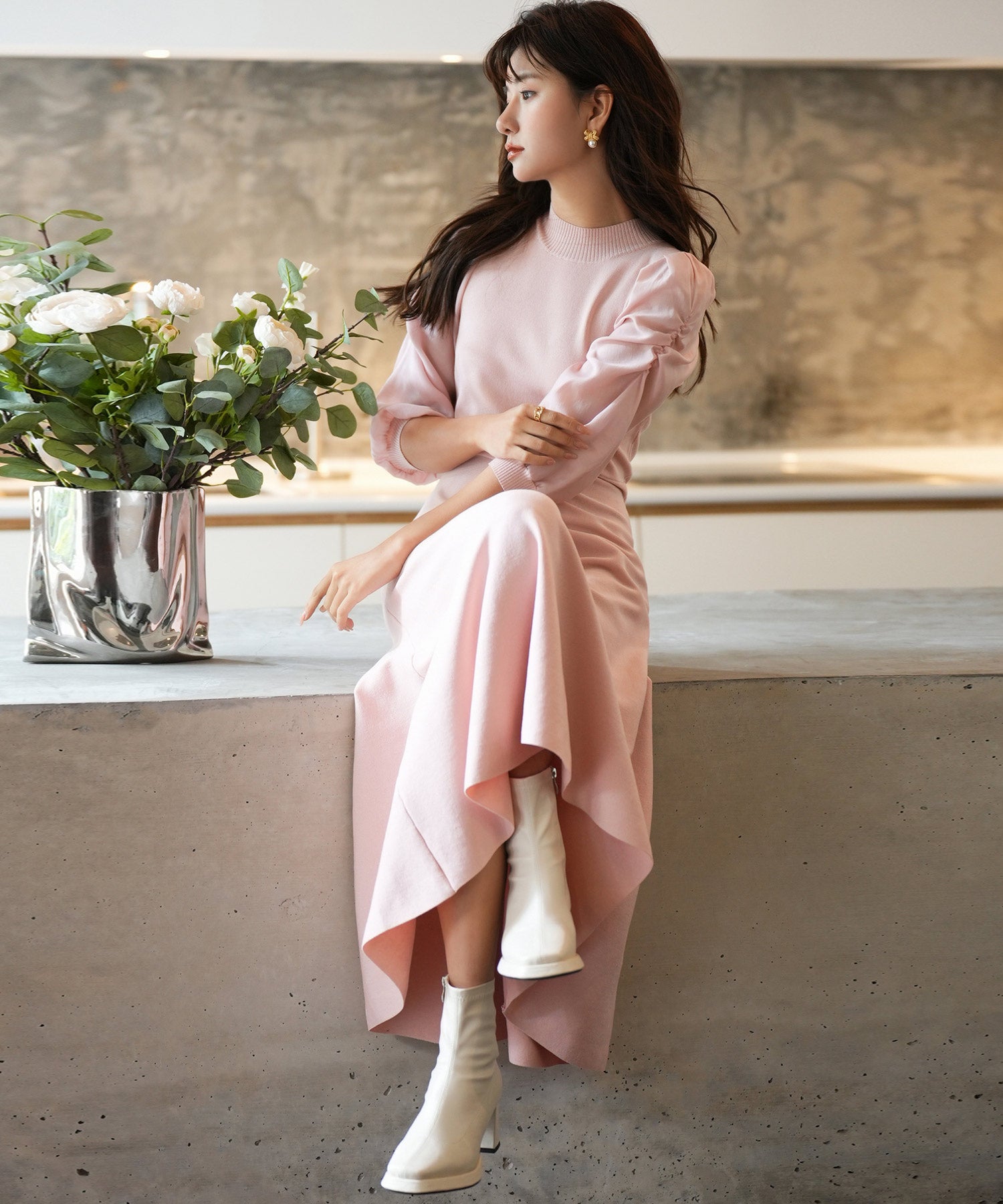 Aラインドッキングニットワンピースsdpxyf9017 ピンク – [公式]SAISON