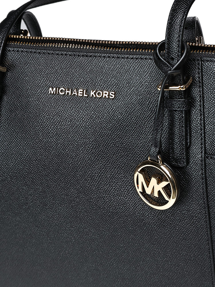 MICHAEL KORS (マイケル コース) レザー MKチャーム ハンドバッグ