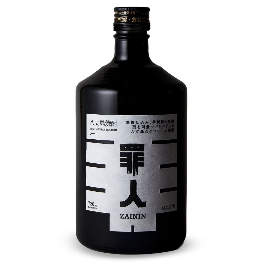 八丈島テロワール焼酎 罪人 ZAININ 25% 720ml 箱なし 芋 麦 焼酎 東京