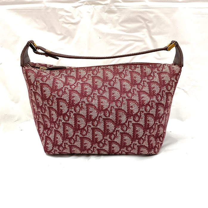 Christian Dior クリスチャンディオール トロッター ピンクポーチの