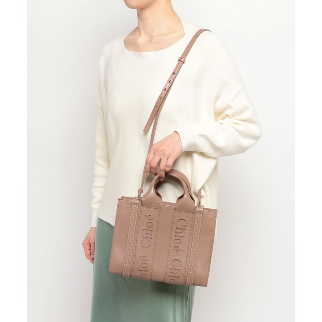 クロエ Chloe 【CHLOE】クロエ “WOODY”ウッディ スモールレザートート