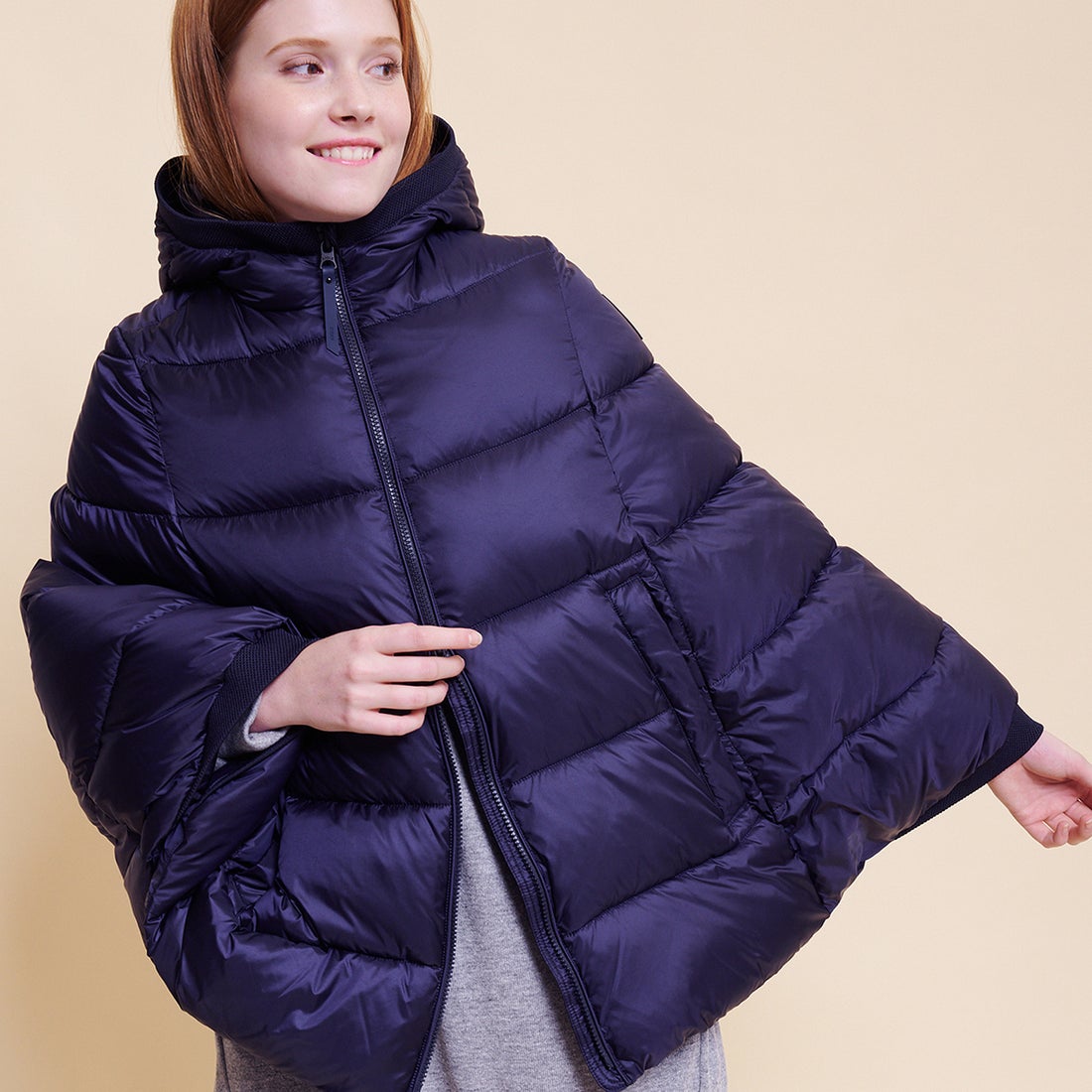 エーグル AIGLE バベリーポンチョ （ネイビー） -アウトレット通販