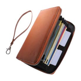 本革 じゃばら式 通帳ケース ストラップ付き / anyth - エニス